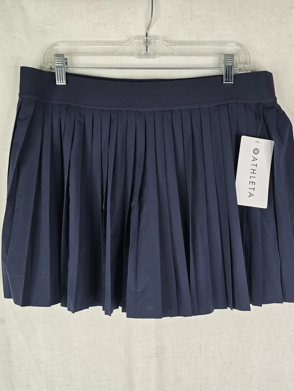 Athleta Womens XL Navy Golf Skort Match Point Pleated Athletic Skirt NEW